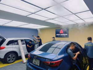 Dán phim cách nhiệt 3M tại phòng phim tiêu chuẩn Thành Phát