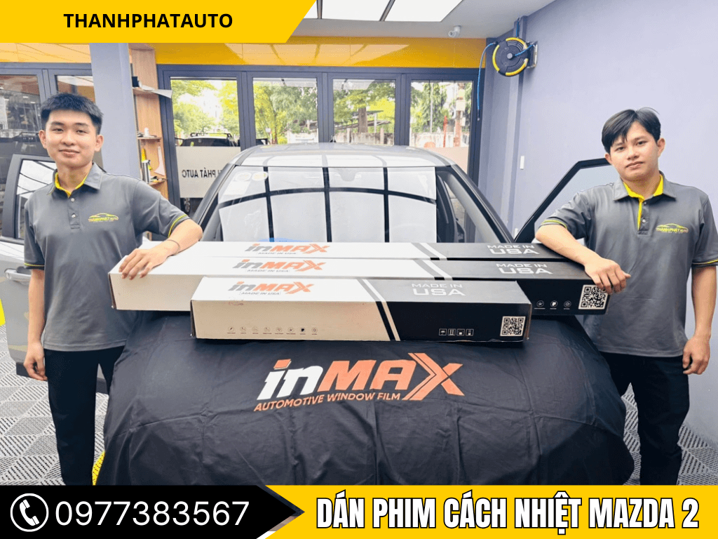dán phim cách nhiệt Mazda 2