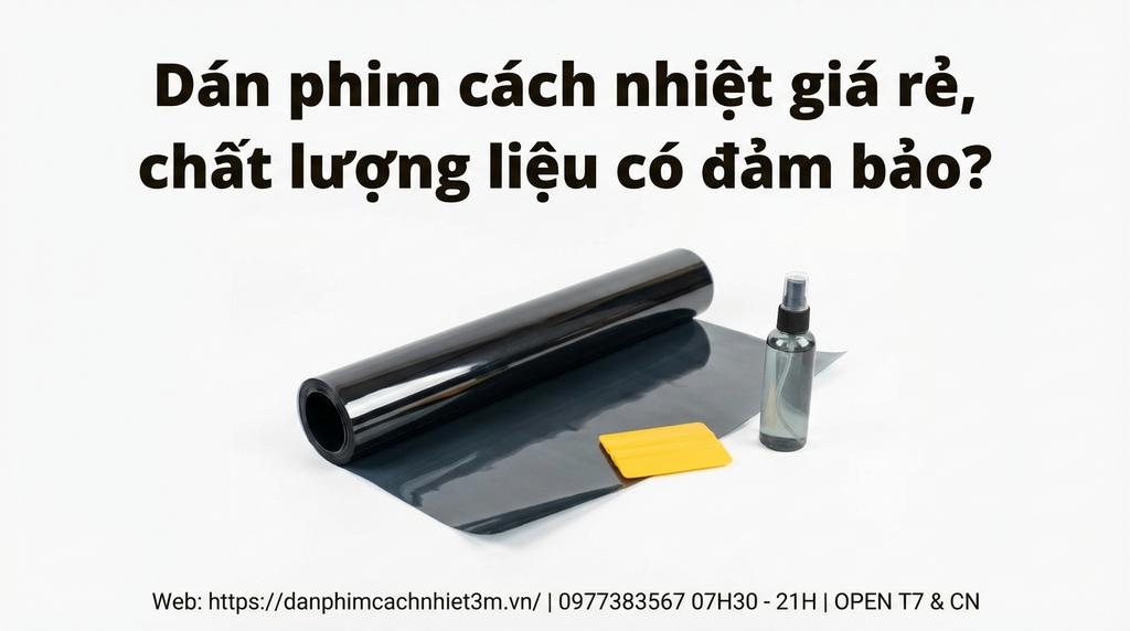 Dán phim cách nhiệt giá rẻ, chất lượng liệu có đảm bảo?