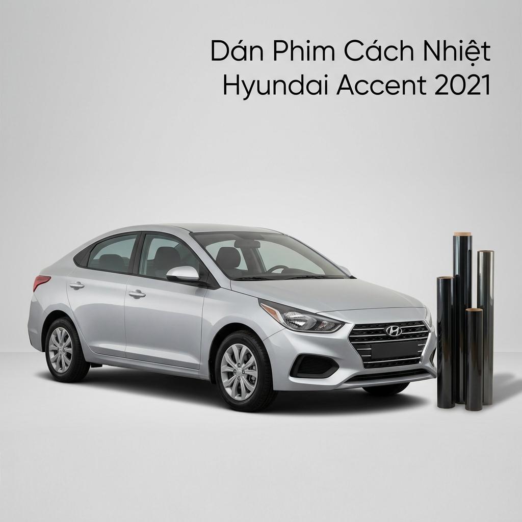 Dán Phim Cách Nhiệt Hyundai Accent 2021 Cao Cấp Tại Thành Phát Auto chính hãng
