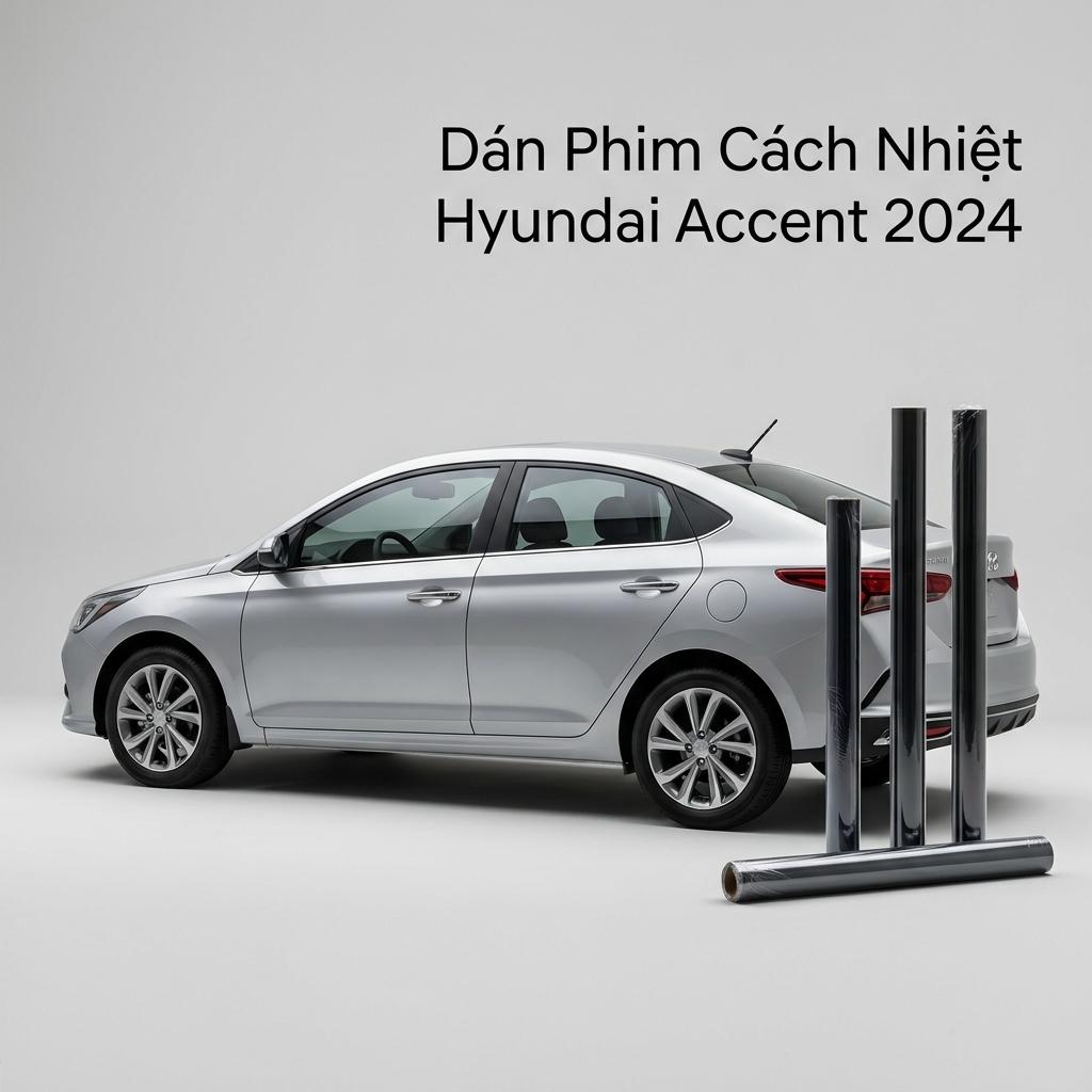 Dán Phim Cách Nhiệt Hyundai Accent 2024 Chính Hãng Giá Tốt TPHCM chính hãng