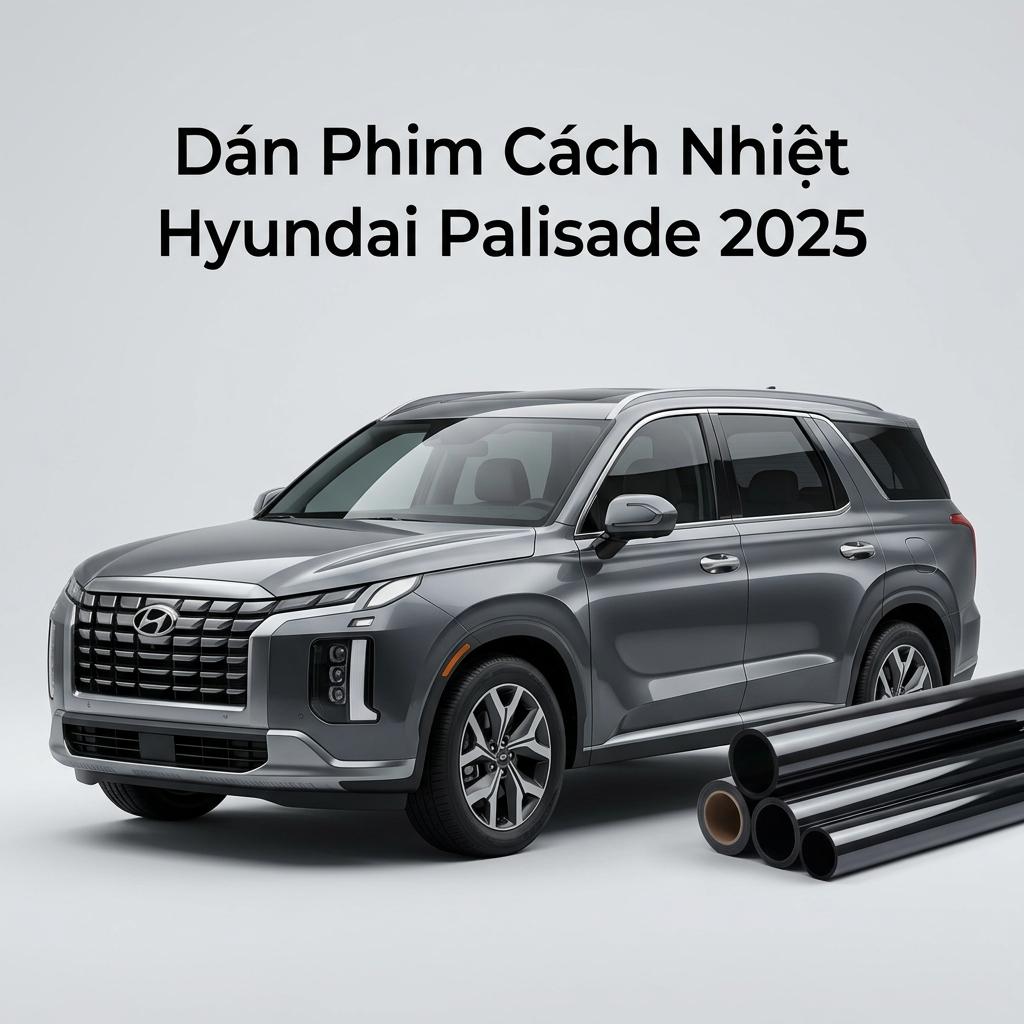 Dán Phim Cách Nhiệt Hyundai Palisade 2025 Chính Hãng Giá Tốt Tại TPHCM chính hãng