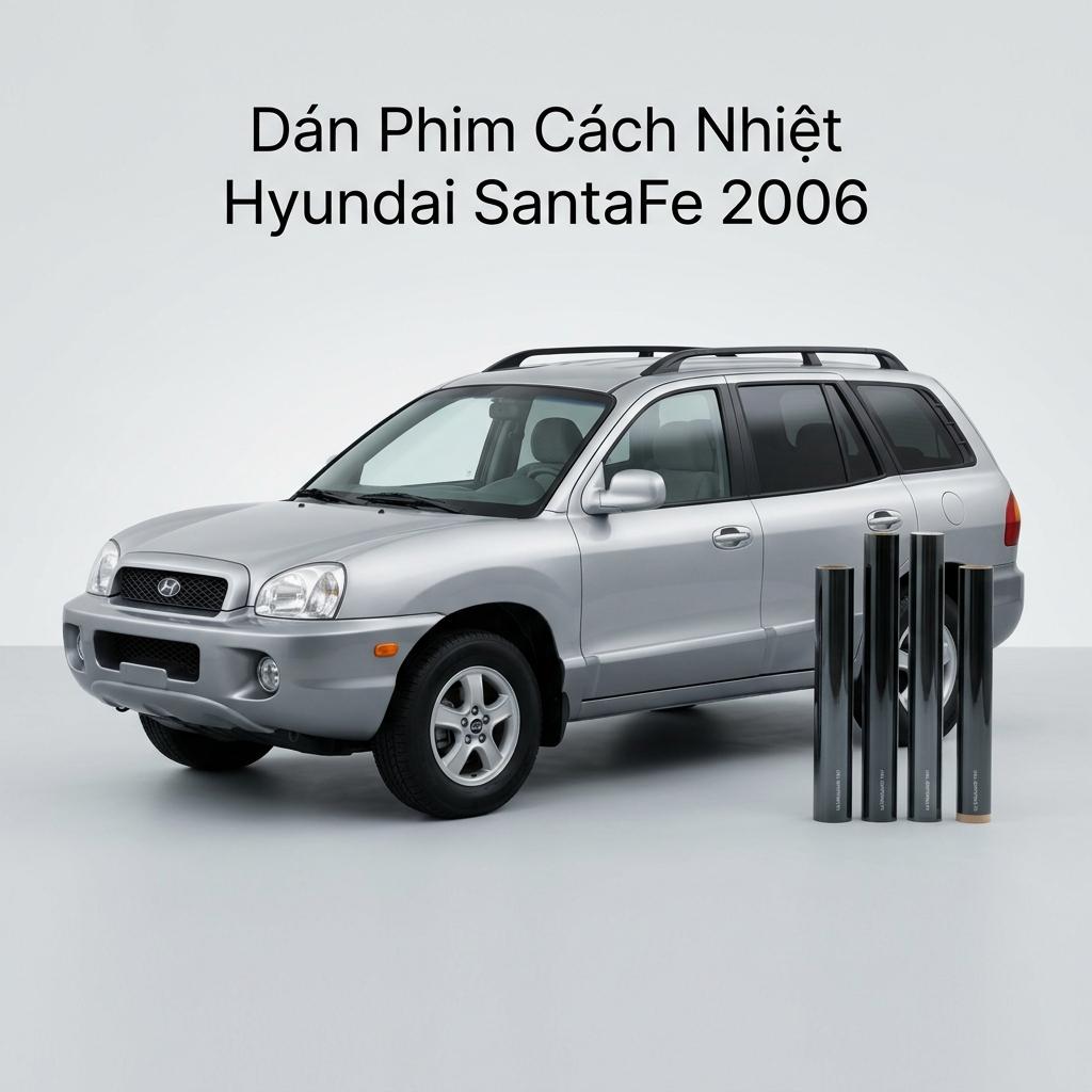 Dán Phim Cách Nhiệt Hyundai Santafe 2006 Chính Hãng Giá Tốt TPHCM chính hãng
