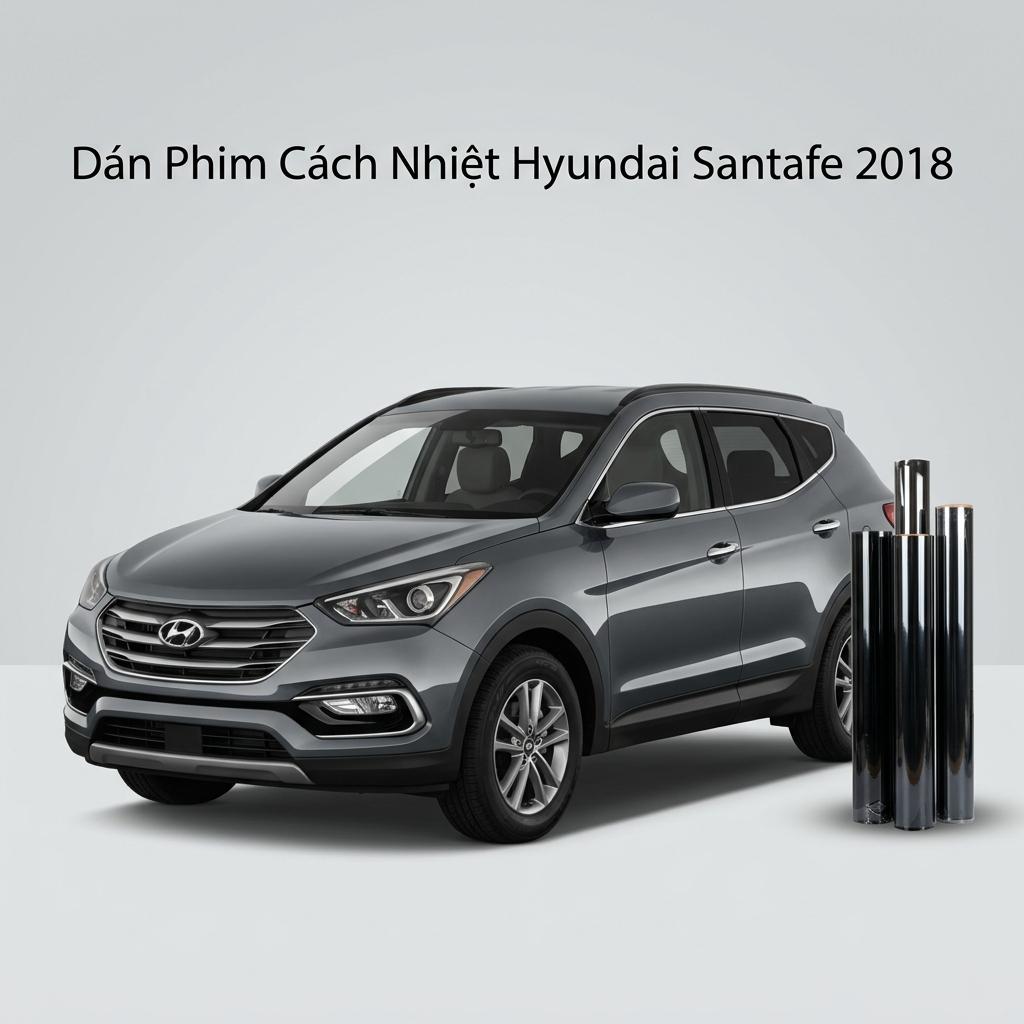 Dán Phim Cách Nhiệt Hyundai Santafe 2018 Chính Hãng Uy Tín TPHCM chính hãng