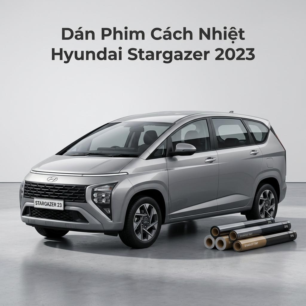Dán Phim Cách Nhiệt Hyundai Stargazer 2023 Chính Hãng Cao Cấp TPHCM chính hãng