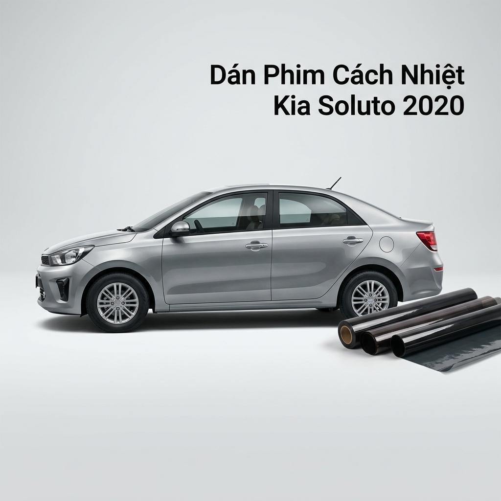 Dán Phim Cách Nhiệt Kia Soluto 2020 Chính Hãng Uy Tín TPHCM chính hãng