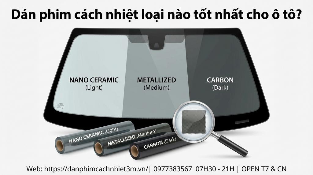 Dán phim cách nhiệt loại nào tốt nhất cho ô tô?