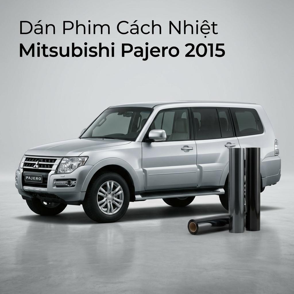 Dán Phim Cách Nhiệt Mitsubishi Pajero 2015 Dịch Vụ Lắp Đặt Tận Nơi chính hãng
