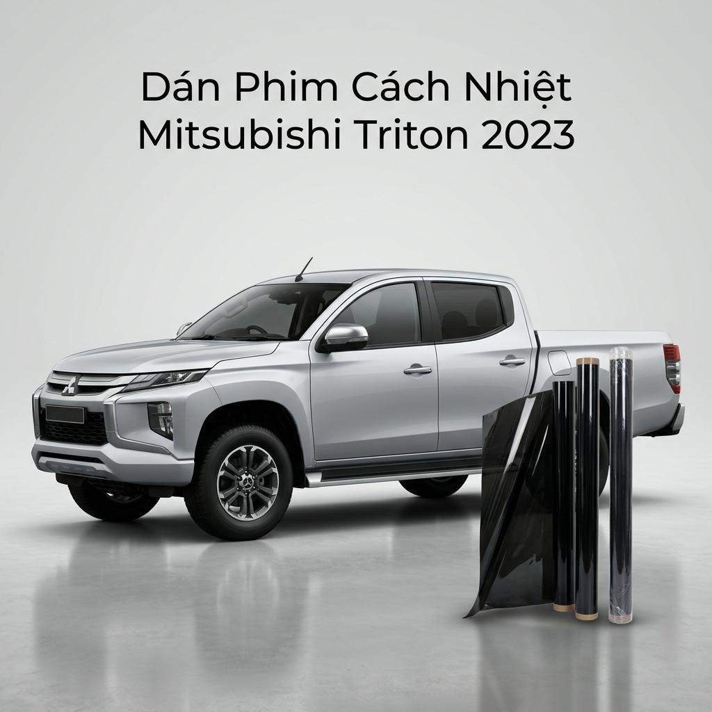 Dán Phim Cách Nhiệt Mitsubishi Triton 2023 Chính Hãng Cao Cấp TPHCM chính hãng