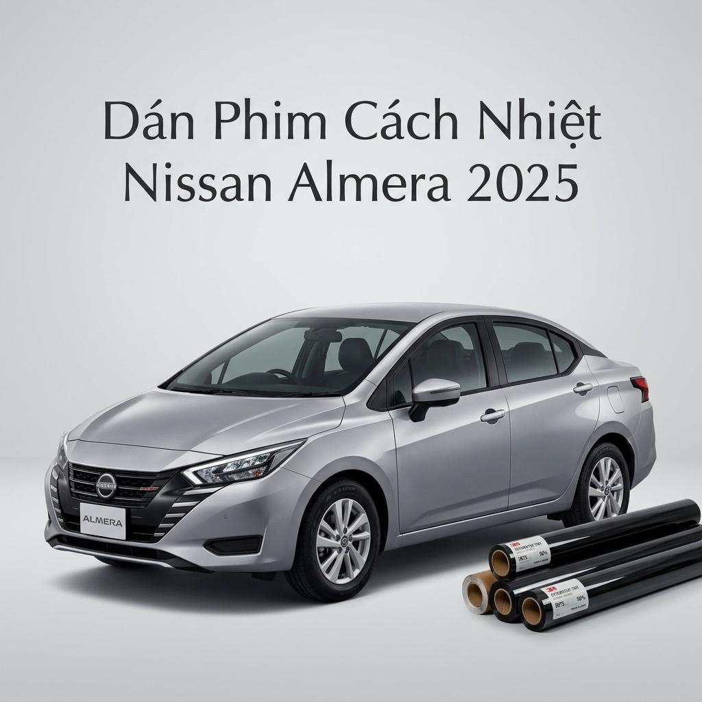 Dán Phim Cách Nhiệt Nissan Almera 2025 Chính Hãng Giá Tốt Tại TPHCM chính hãng