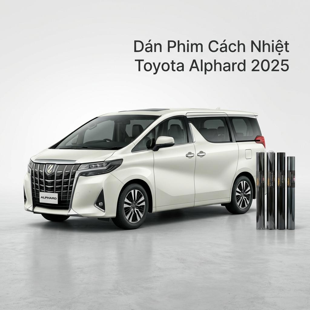 Dán Phim Cách Nhiệt Toyota Alphard 2025 Chuyên Nghiệp Cao Cấp TPHCM chính hãng