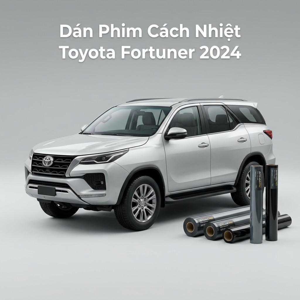 Dán Phim Cách Nhiệt Toyota Fortuner 2024 Chính Hãng Cao Cấp TPHCM chính hãng