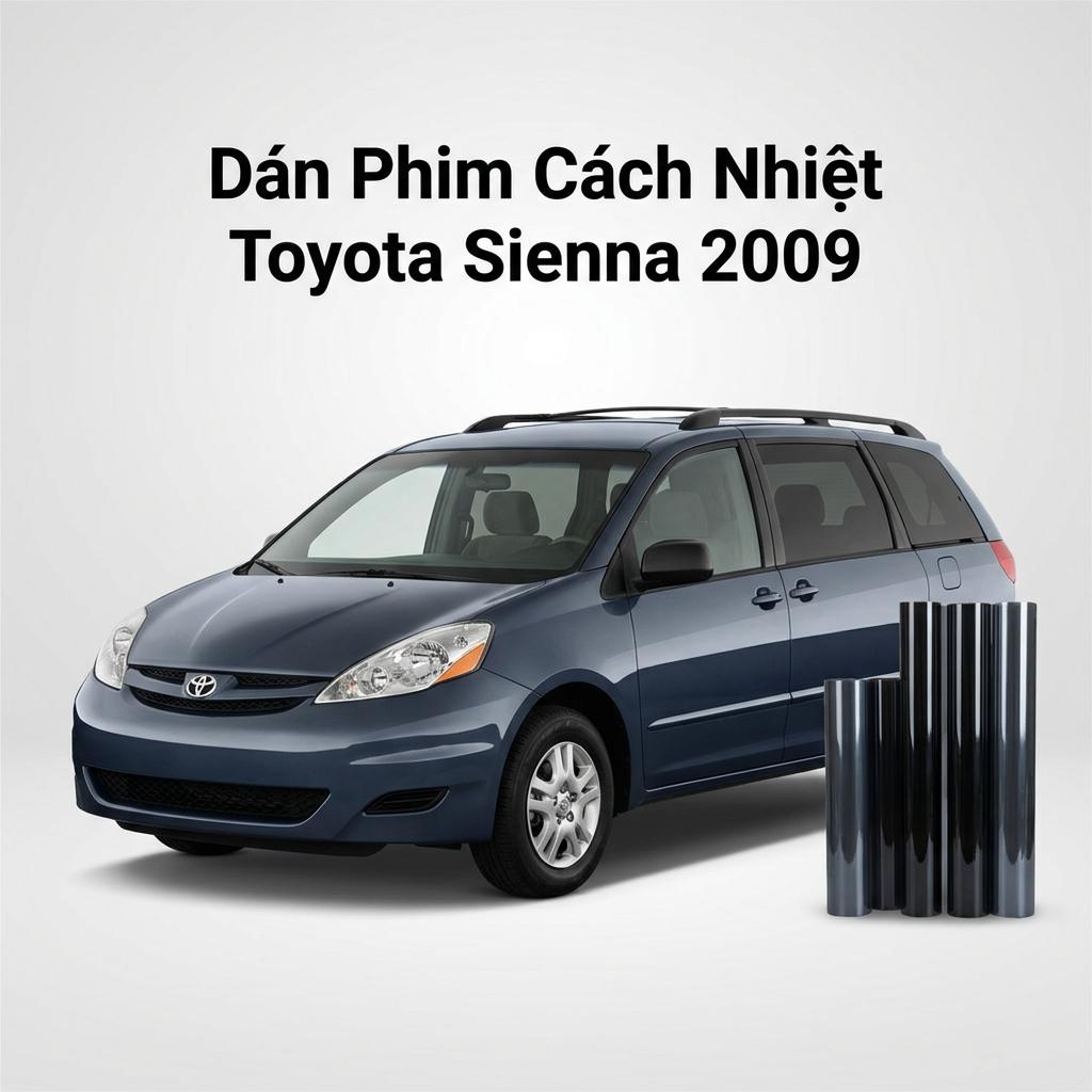 Dán Phim Cách Nhiệt Toyota Sienna 2009 Giải Pháp Chống Nóng Cao Cấp chính hãng