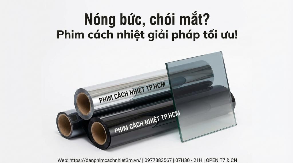 Nóng bức, chói mắt? Phim cách nhiệt giải pháp tối ưu!