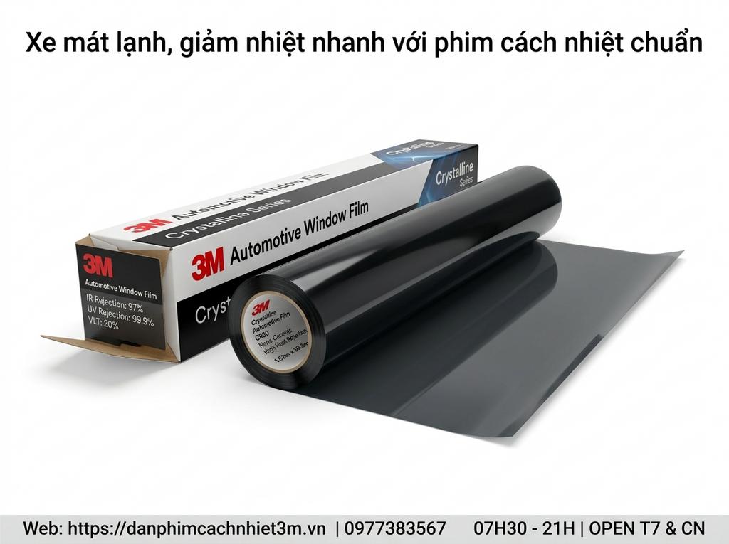 Xe mát lạnh, giảm nhiệt nhanh với phim cách nhiệt chuẩn
