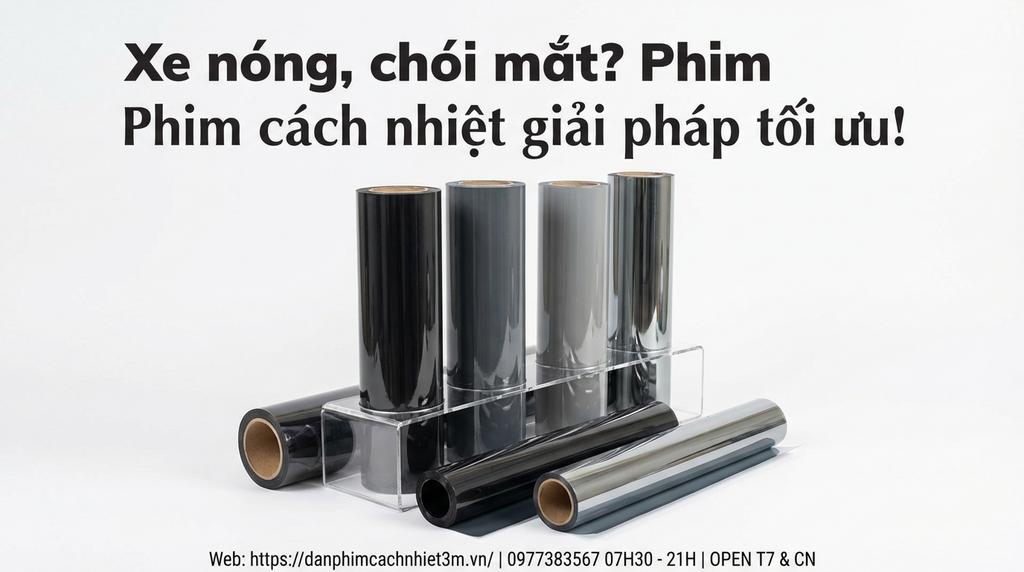 Xe nóng, chói mắt? Phim cách nhiệt giải pháp tối ưu!