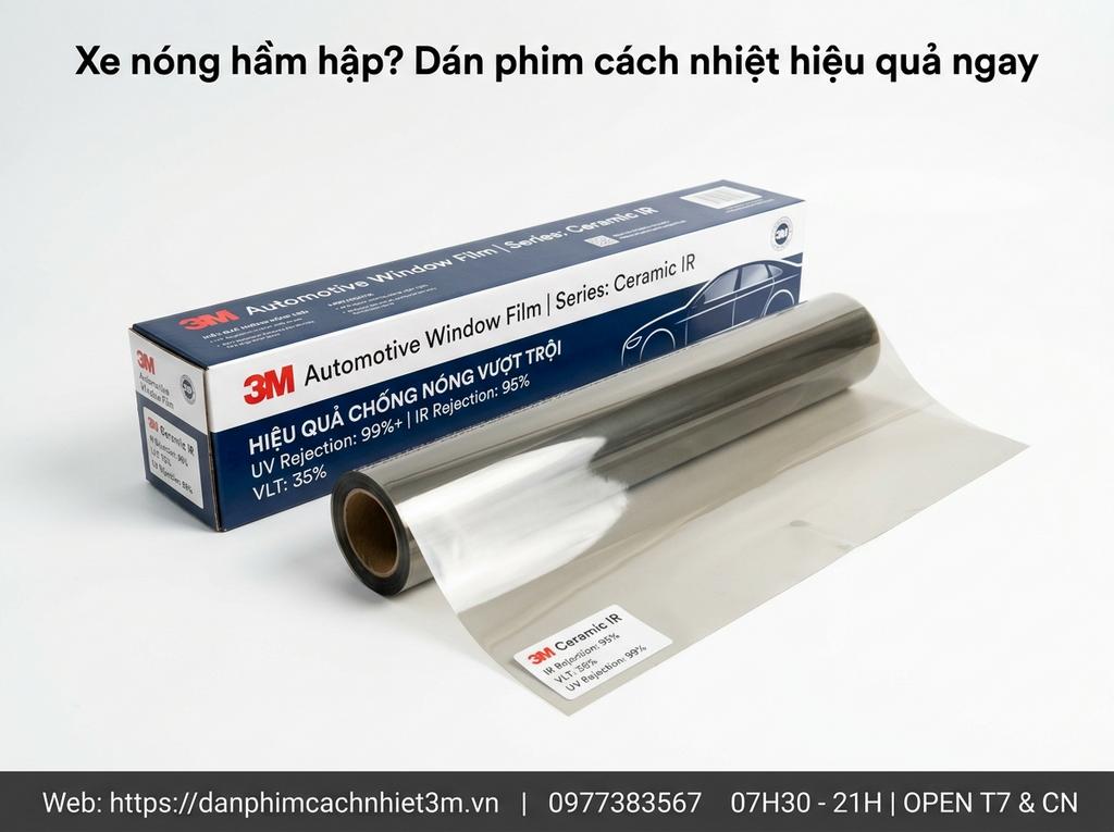Xe nóng hầm hập? Dán phim cách nhiệt hiệu quả ngay