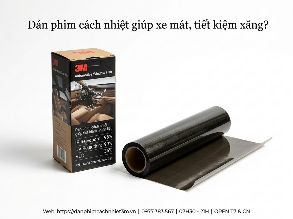 Dán phim cách nhiệt giúp xe mát, tiết kiệm xăng?