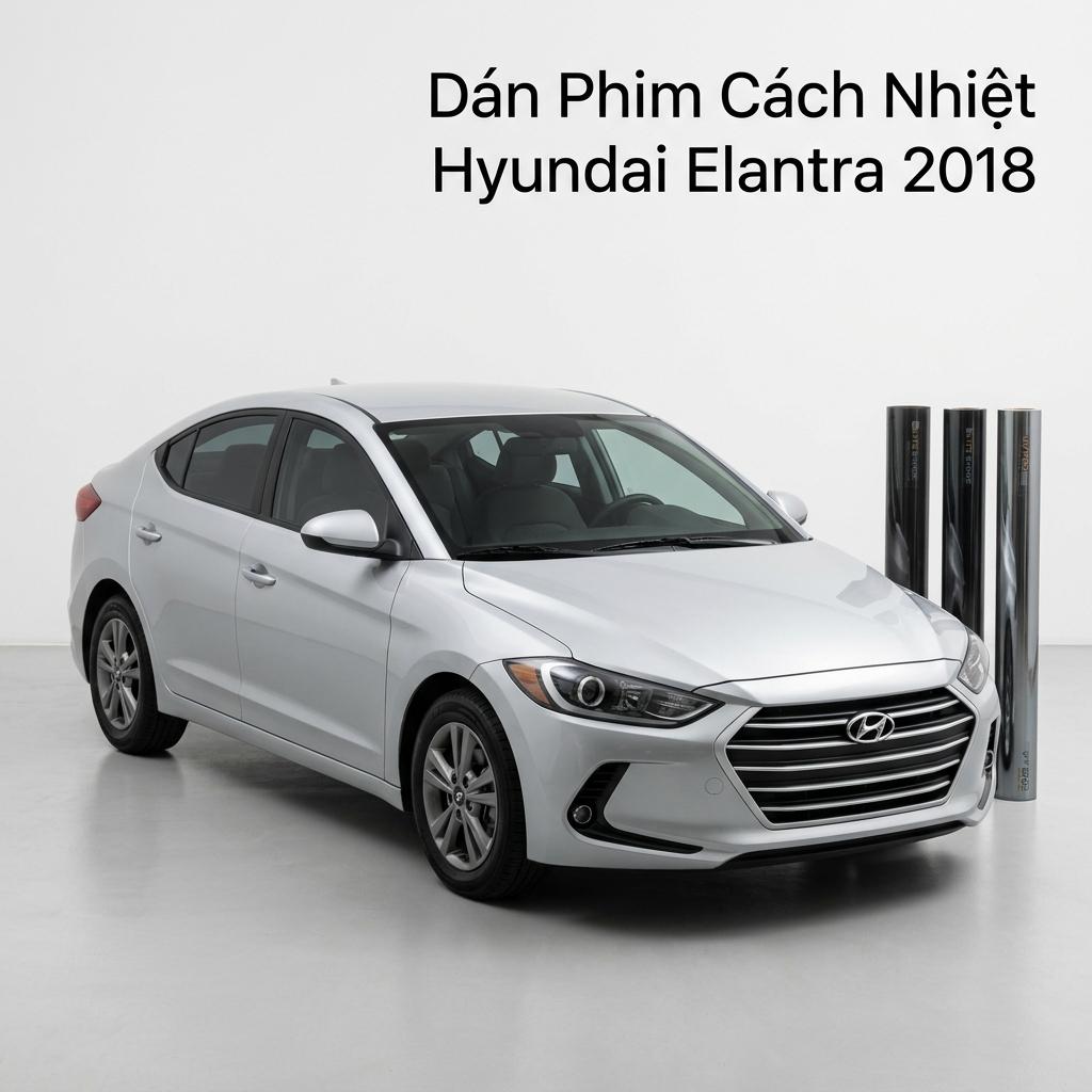 Dán Phim Cách Nhiệt Hyundai Elantra 2018 Chính Hãng Cao Cấp TPHCM chính hãng