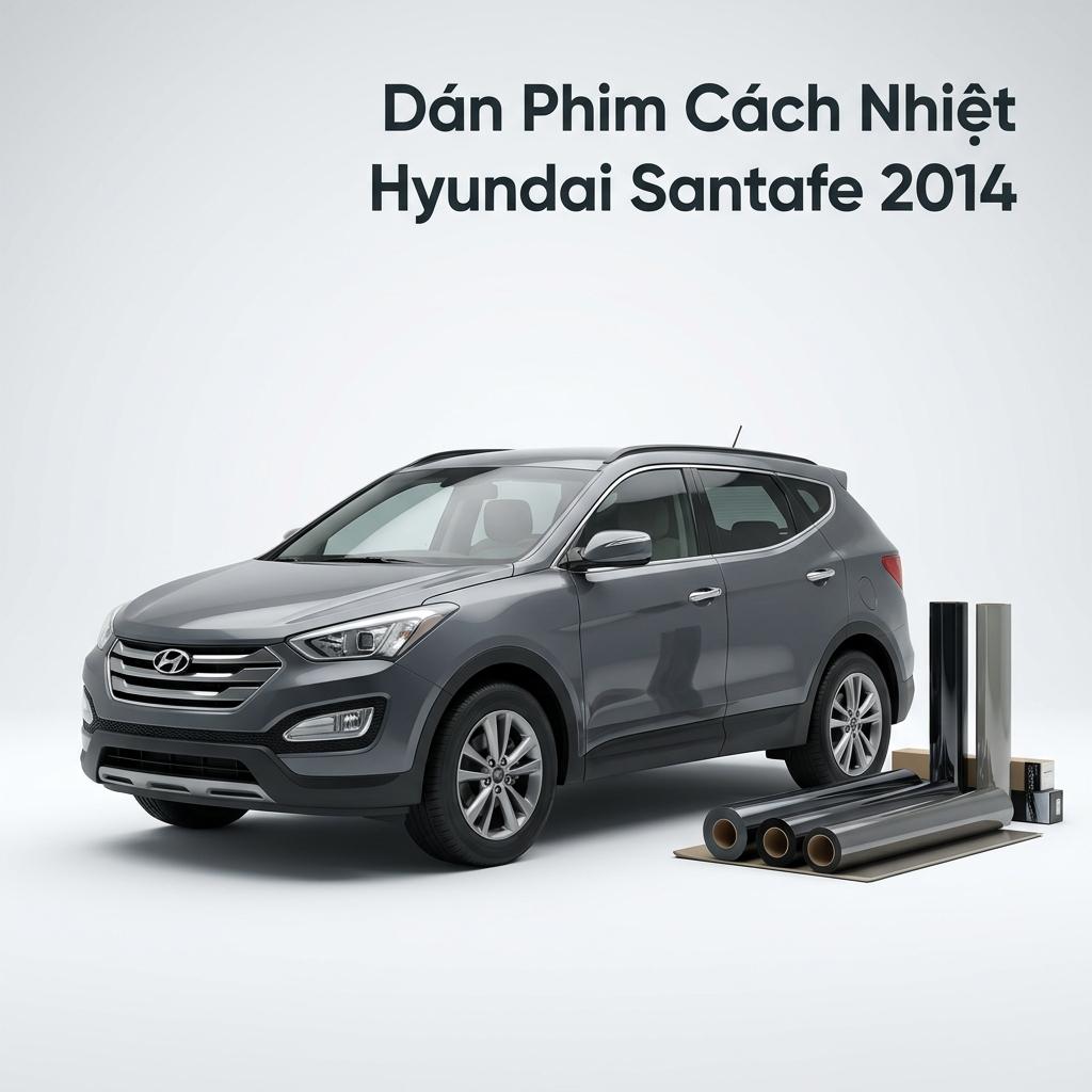 Dán Phim Cách Nhiệt Hyundai Santafe 2014 Uy Tín Chuyên Nghiệp TPHCM chính hãng