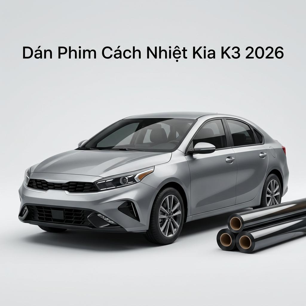 Dán Phim Cách Nhiệt Kia K3 2026 Chính Hãng Lắp Đặt Tận Nơi TPHCM chính hãng
