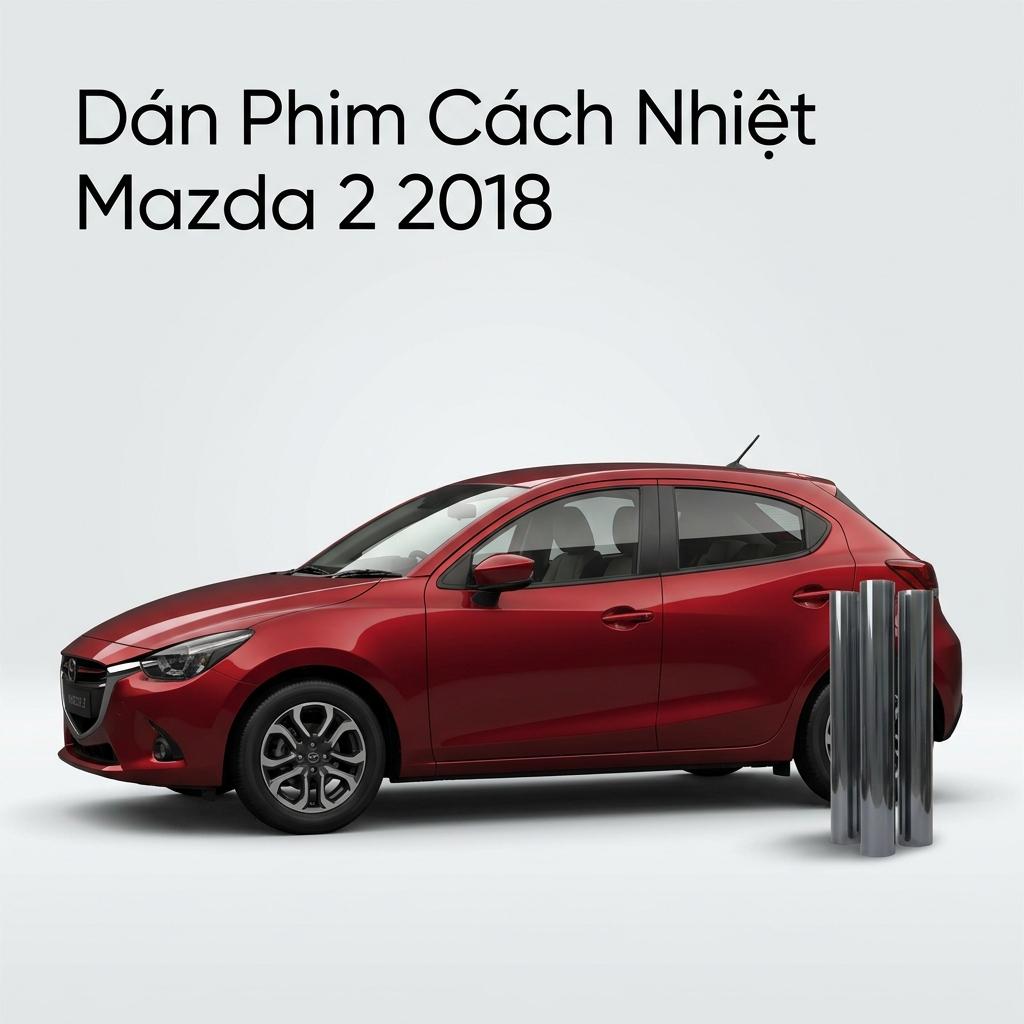 Dán Phim Cách Nhiệt Mazda 2 2018 Chính Hãng - Thi Công Tận Nơi TPHCM chính hãng