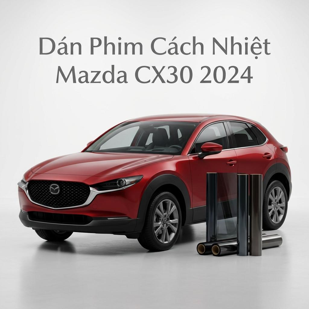 Dán Phim Cách Nhiệt Mazda CX30 2024 Chính Hãng - Thi Công Nhanh Tại TPHCM chính hãng