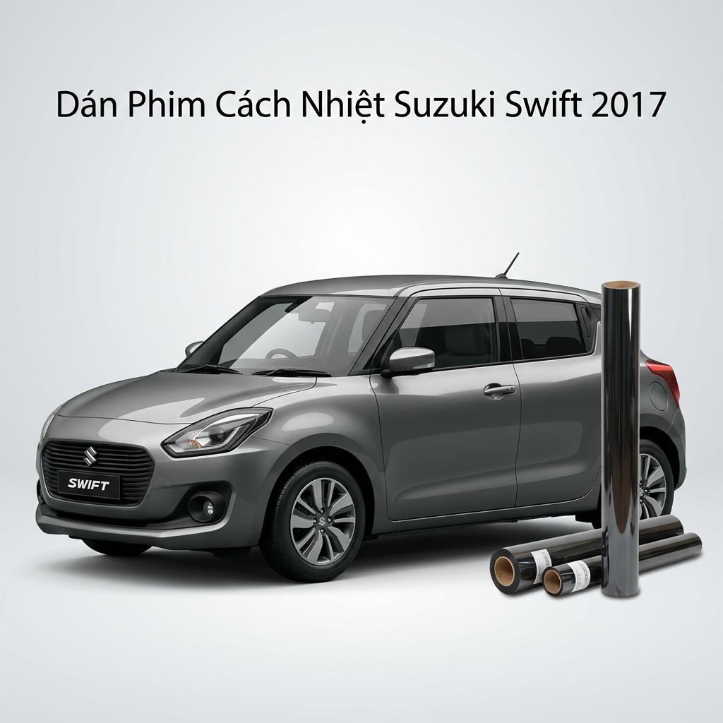Dán Phim Cách Nhiệt Suzuki Swift 2017 Giá Tốt Lắp Đặt Tận Nơi chính hãng