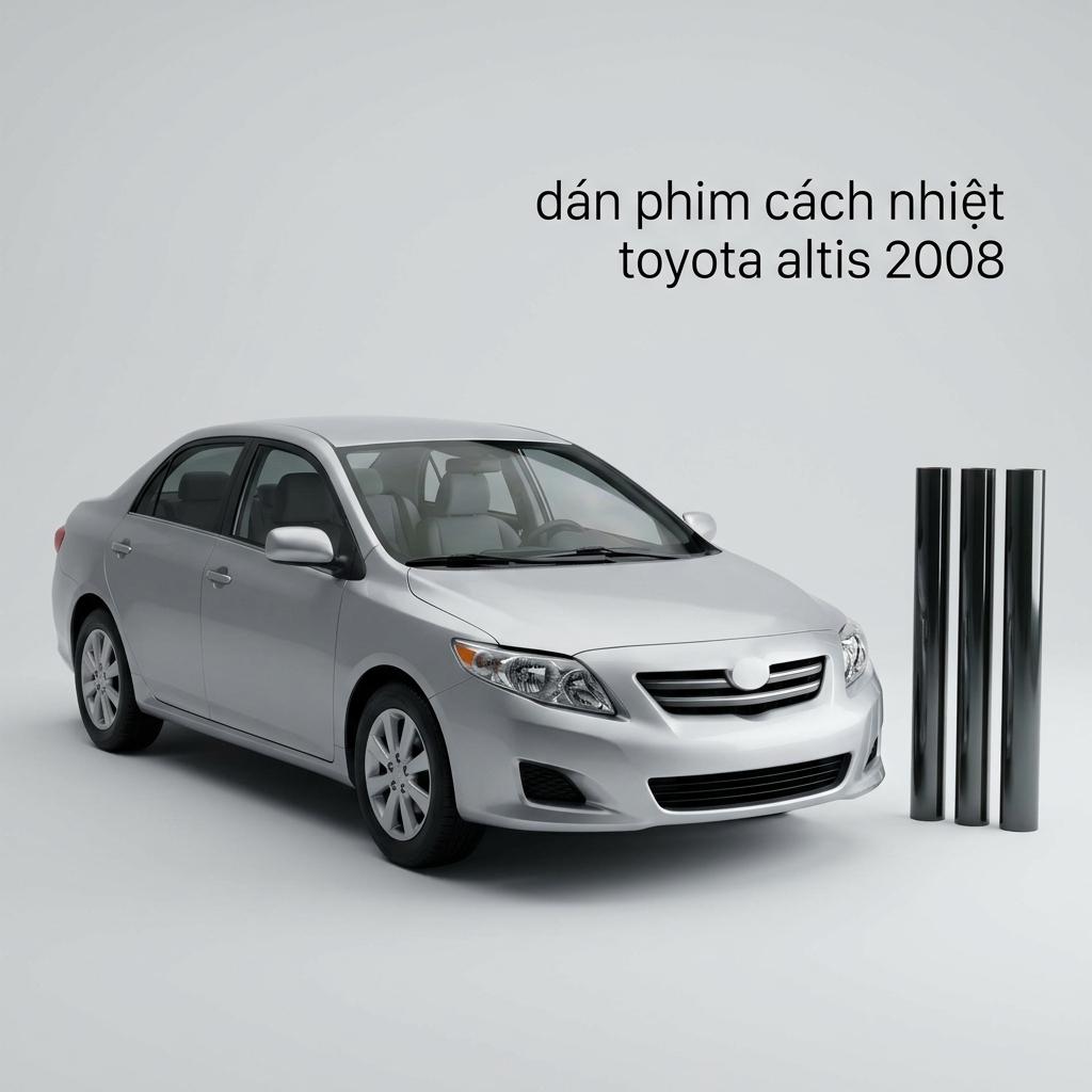 Dán Phim Cách Nhiệt Toyota Altis 2008 Lắp Đặt Tận Nơi Uy Tín TPHCM chính hãng