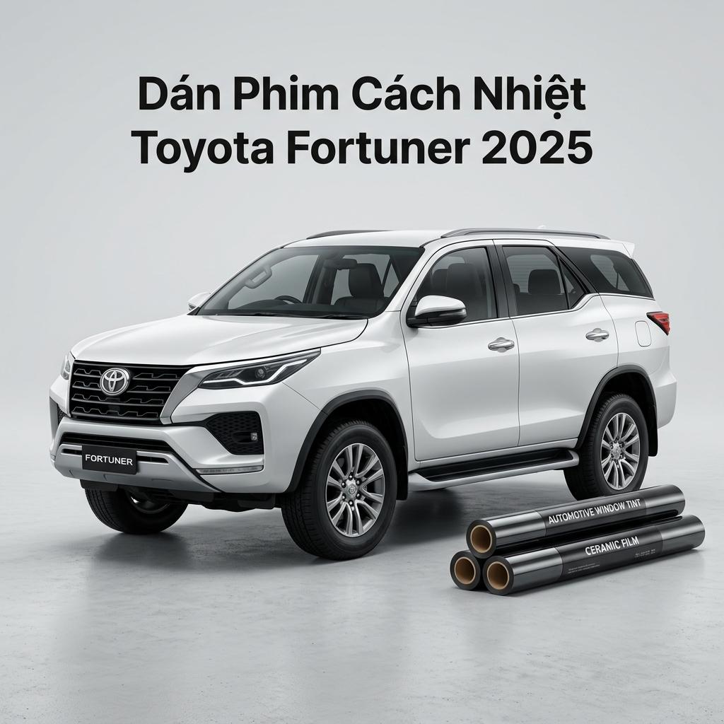 Dán Phim Cách Nhiệt Toyota Fortuner 2025 Chính Hãng Giá Tốt TPHCM chính hãng