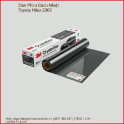 Dán Phim Cách Nhiệt Toyota Hilux 2009 Chính Hãng Uy Tín Tại TPHCM