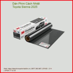 Dán Phim Cách Nhiệt Toyota Sienna 2025 Cao Cấp Chính Hãng Tại TPHCM