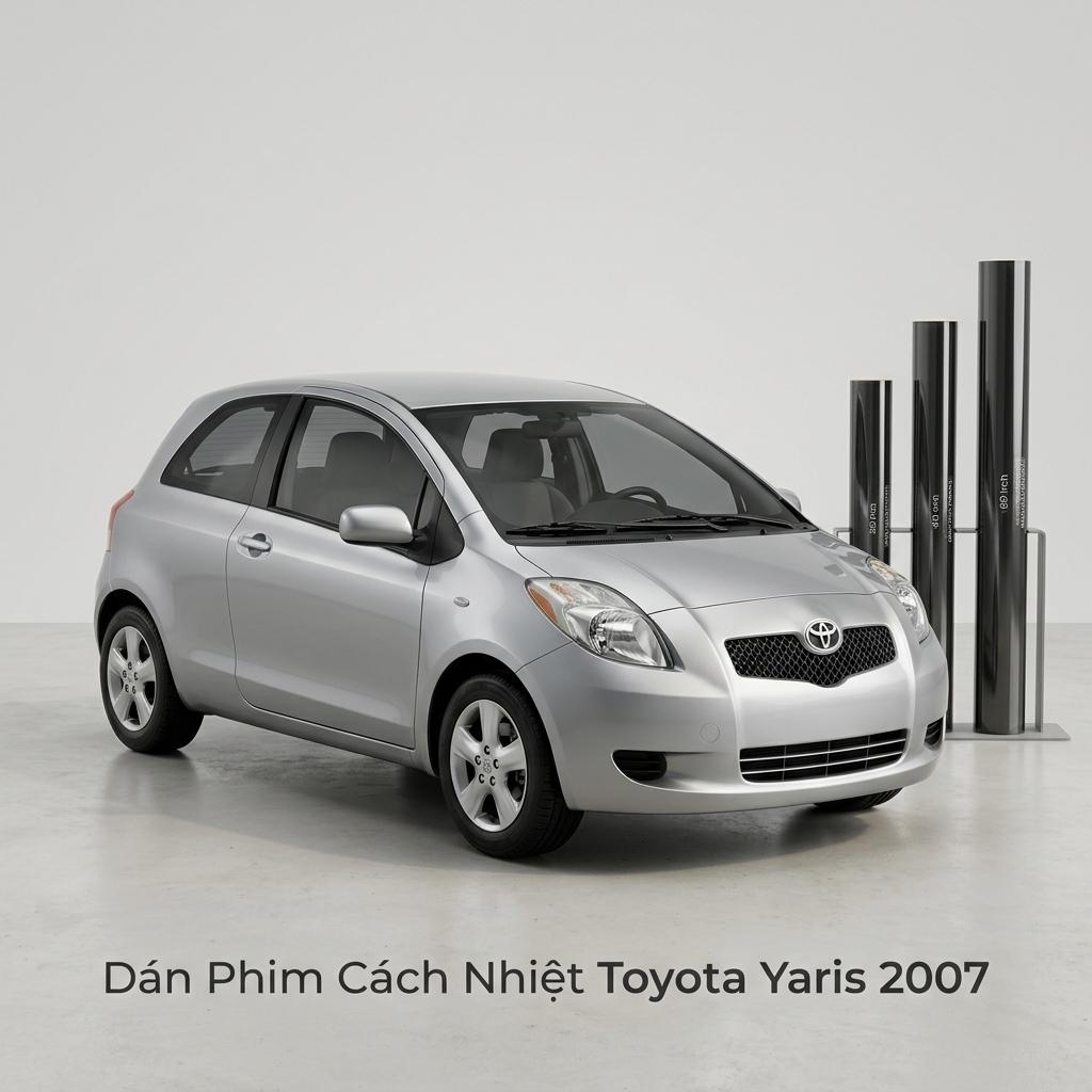 Dán Phim Cách Nhiệt Toyota Yaris 2007 Lắp Đặt Tận Nơi Uy Tín chính hãng