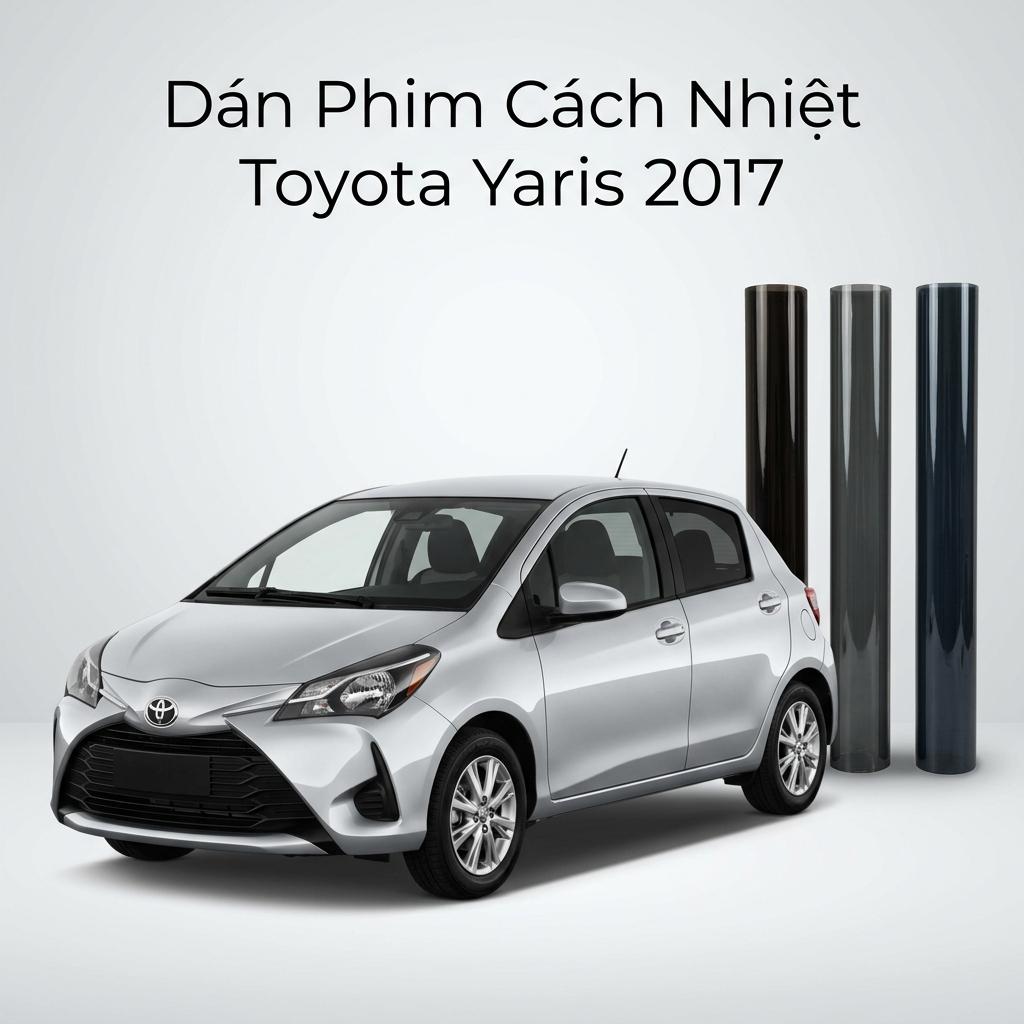 Dán Phim Cách Nhiệt Toyota Yaris 2017 Giá Tốt Lắp Đặt Tận Nơi TPHCM chính hãng