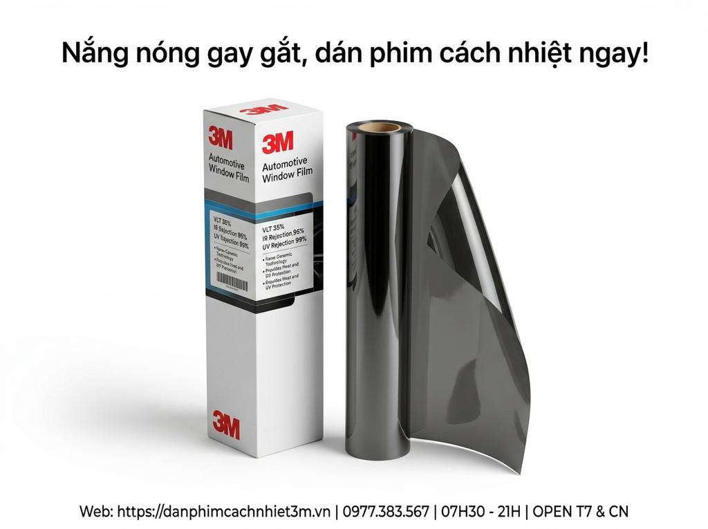 Nắng nóng gay gắt, dán phim cách nhiệt ngay!