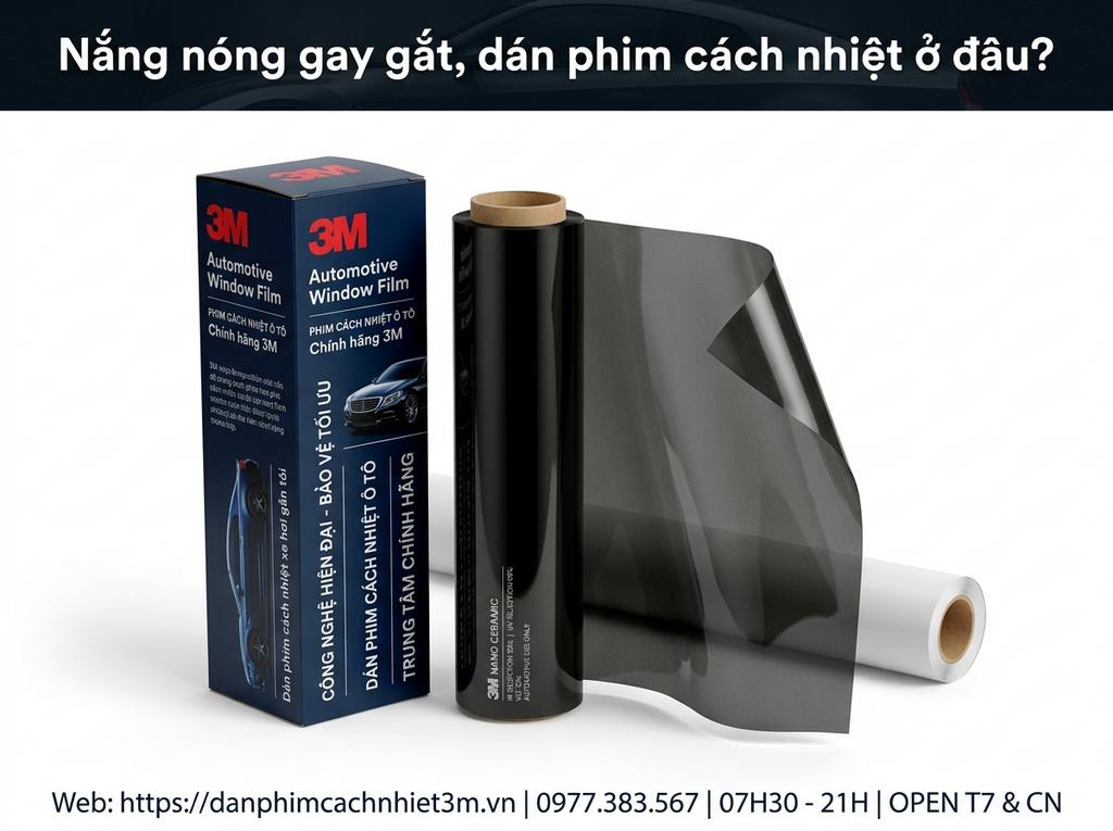 Nắng nóng gay gắt, dán phim cách nhiệt ở đâu?