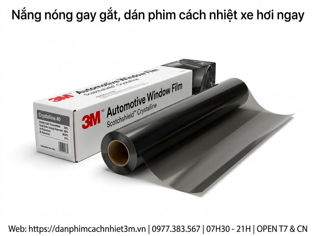 Nắng nóng gay gắt, dán phim cách nhiệt xe hơi ngay