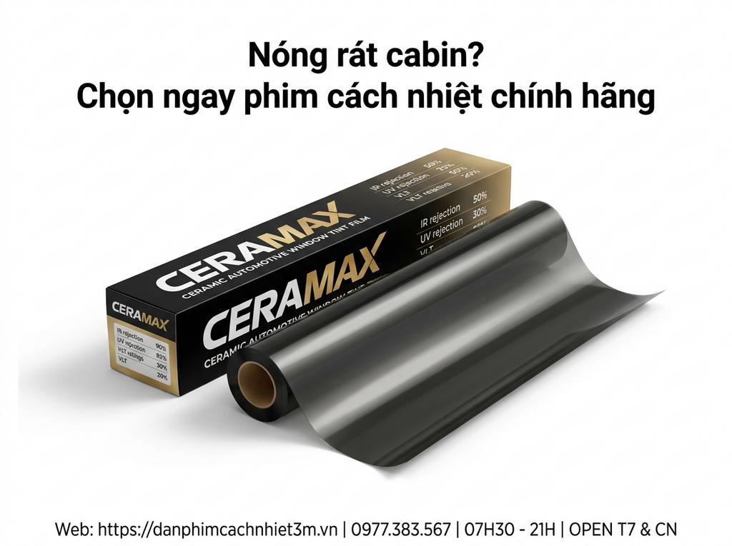 Nóng rát cabin? Chọn ngay phim cách nhiệt chính hãng
