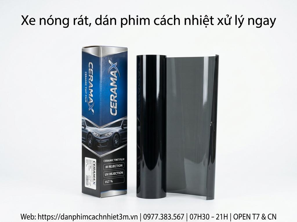 Xe nóng rát, dán phim cách nhiệt xử lý ngay