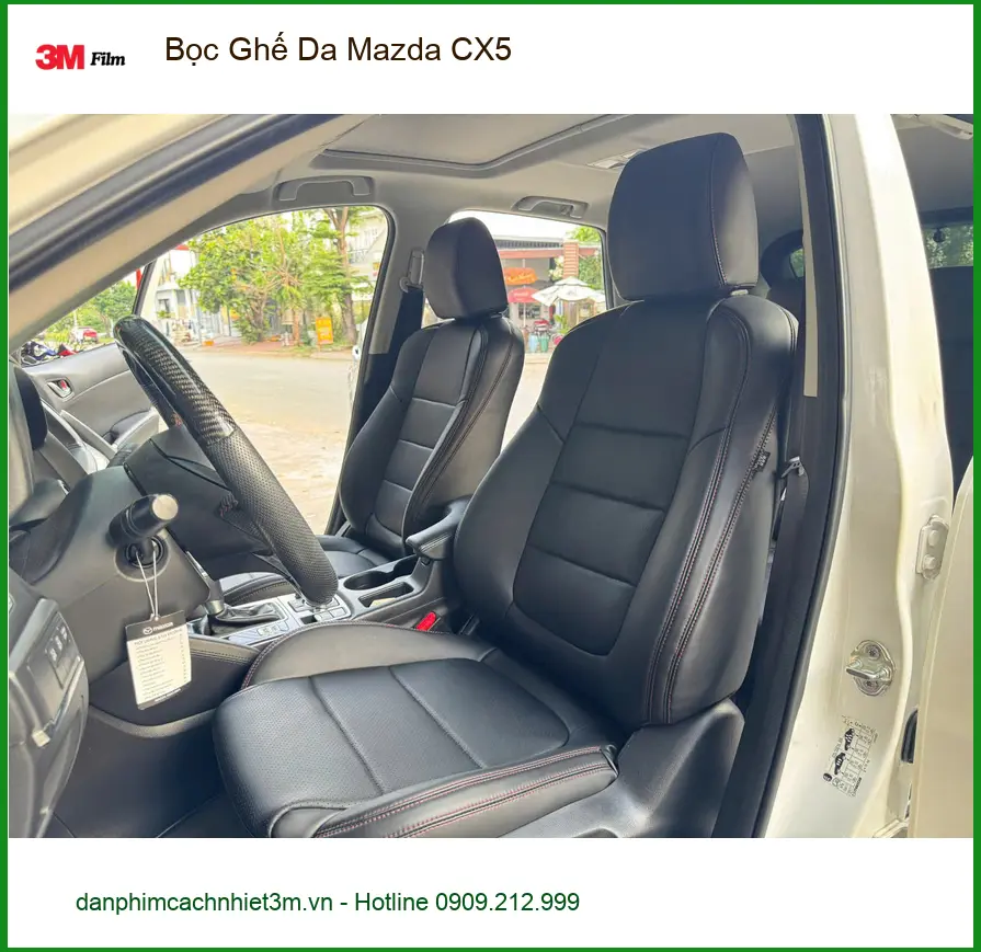 Anh Trọng bọc ghế da Mazda CX5 Quận Thủ Đức chuẩn hãng, bảo hành lâu dài ảnh thực tế 4