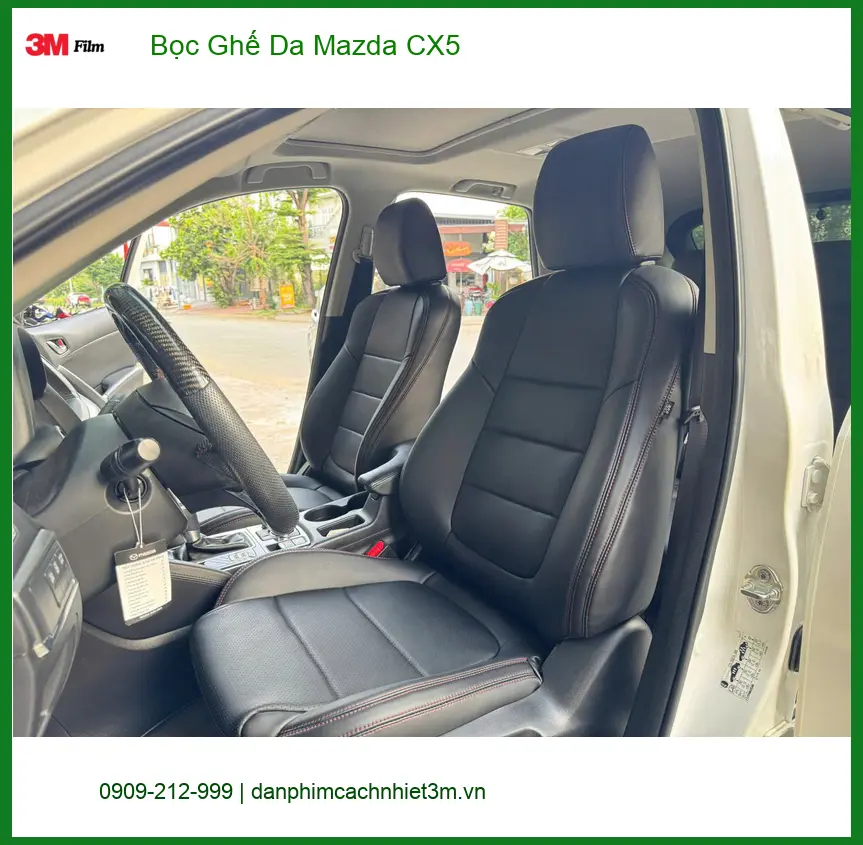 Chú Lâm bọc ghế da Mazda CX5 tại Quận 12 để nội thất sang trọng hơn ảnh thực tế 3