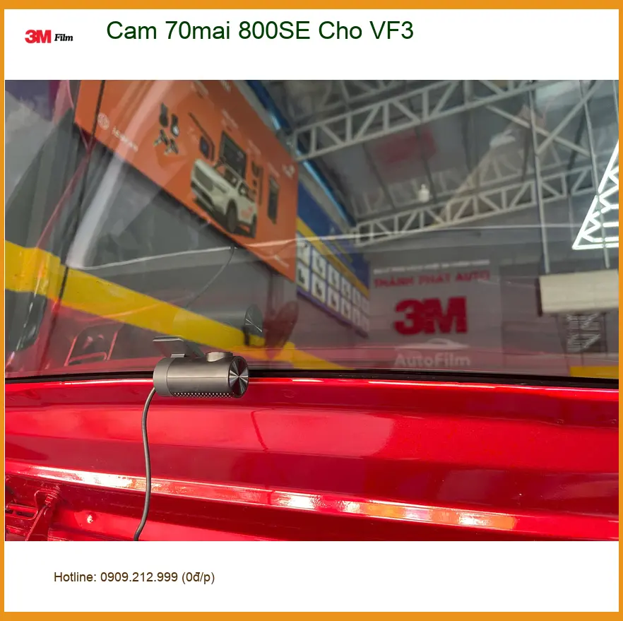 Anh Khải lắp camera 70mai 800SE cho VinFast VF3 tại Quận 9 để ghi lại hành trình rõ nét ảnh thực tế 4