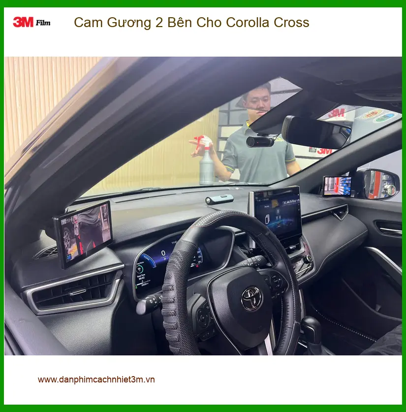 Anh Đạt lắp cam gương 2 bên Corolla Cross Quận 2 để lùi xe an toàn ảnh thực tế 4