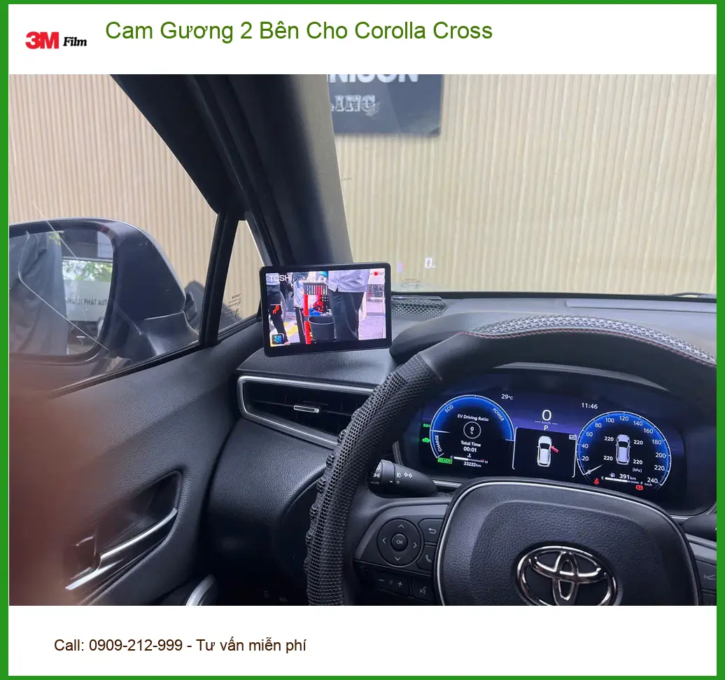 Anh Tấn lắp Cam Gương 2 Bên cho Corolla Cross Quận 12 để lái xe an toàn hơn ảnh thực tế 3
