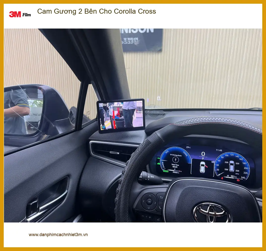 Anh Tấn lắp Cam Gương 2 Bên cho Corolla Cross Quận 12 để lái xe an toàn hơn ảnh thực tế 4