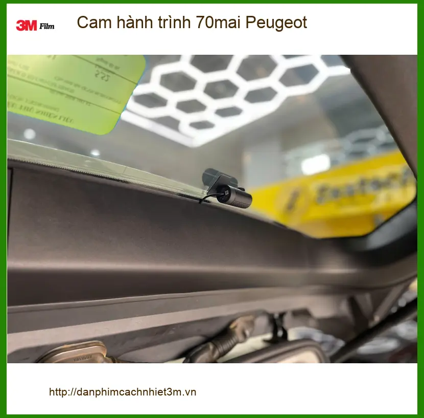 Anh Tùng lắp cam hành trình 70mai cho Peugeot tại Quận 2 đảm bảo an toàn trên đường