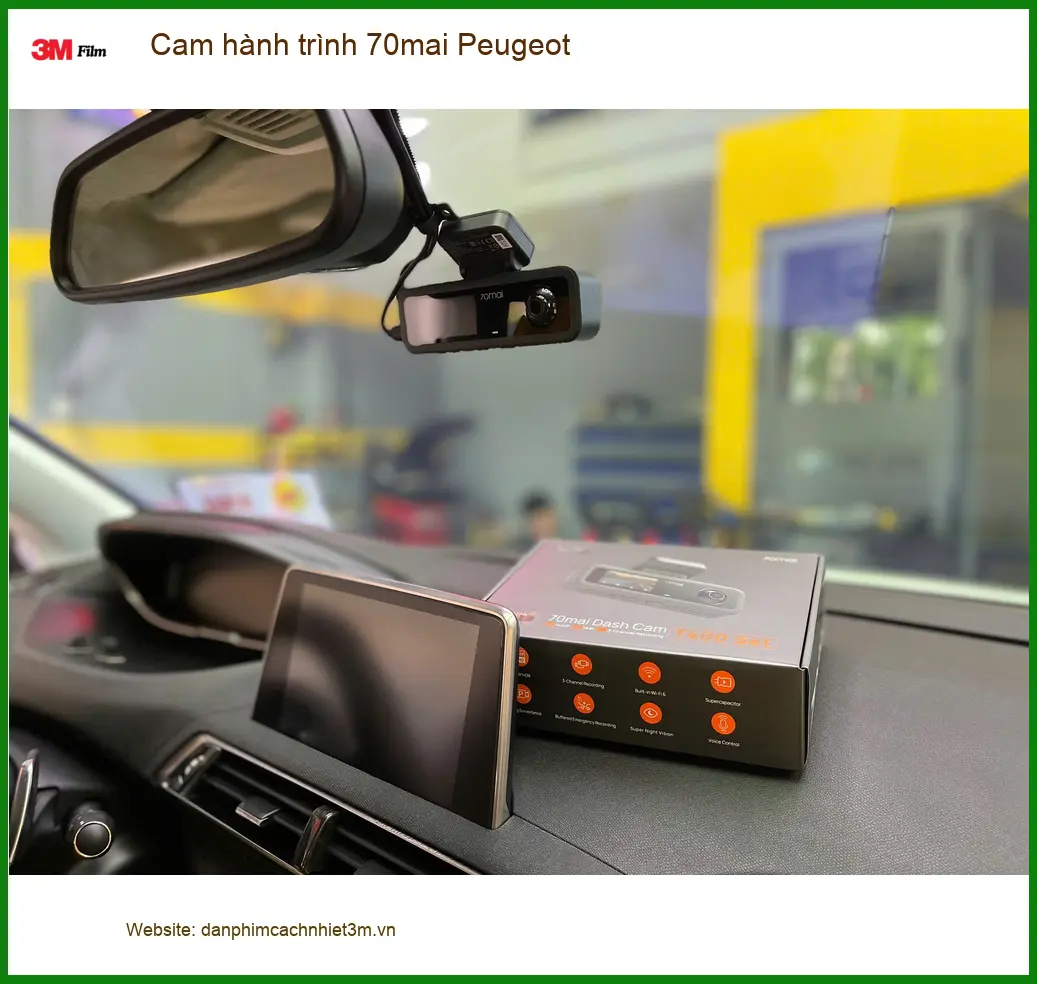 Anh Tùng lắp cam hành trình 70mai cho Peugeot tại Quận 2 đảm bảo an toàn trên đường ảnh thực tế 2