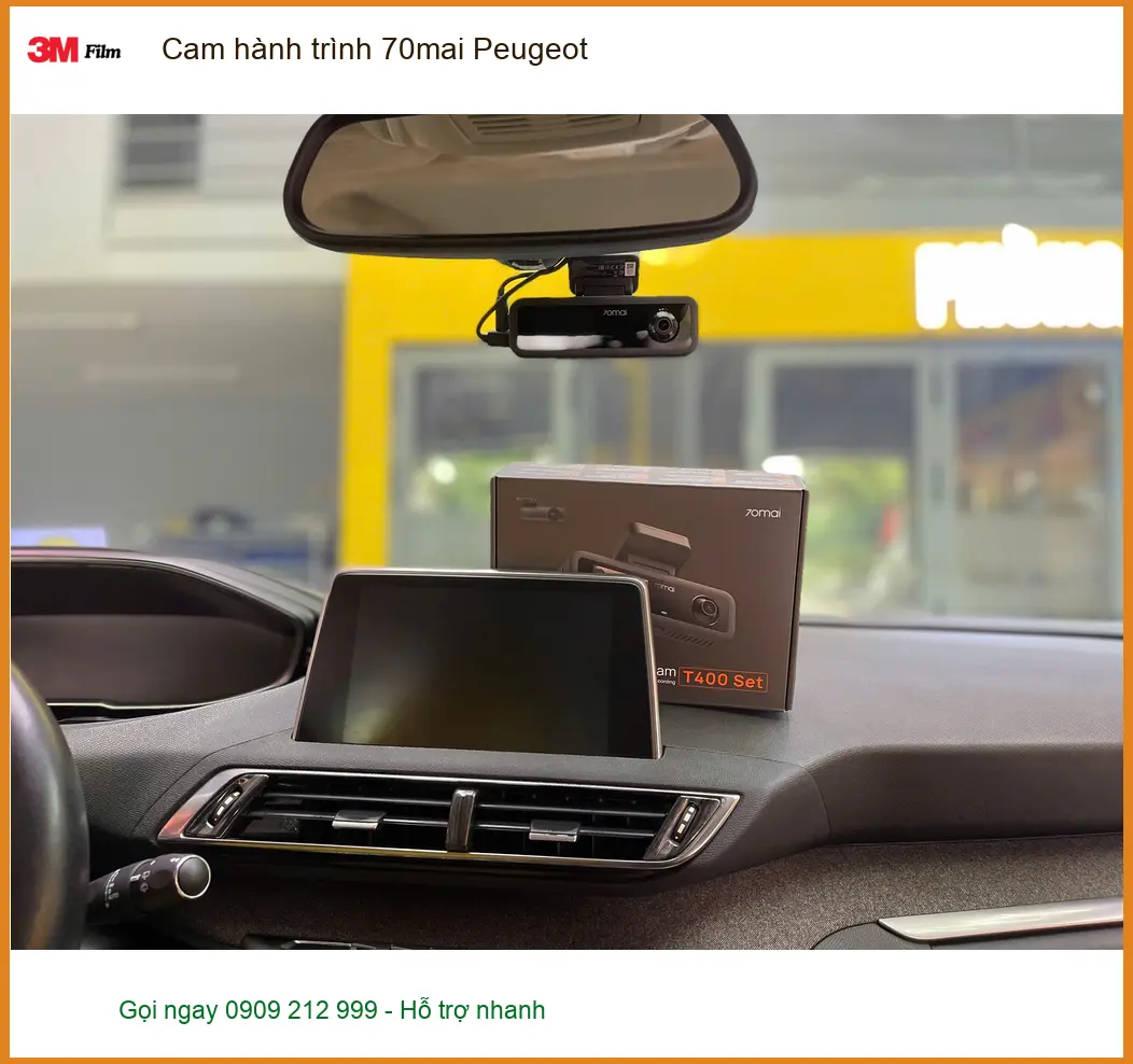 Anh Tấn lắp Cam hành trình 70mai cho Peugeot tại Quận 9 để ghi lại mọi khoảnh khắc ảnh thực tế 3