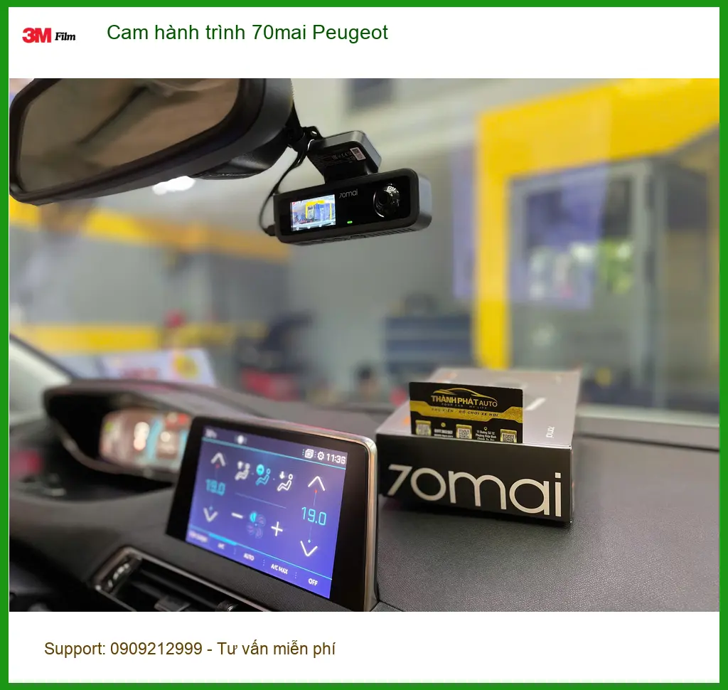 Anh Tùng lắp cam hành trình 70mai cho Peugeot tại Quận 2 đảm bảo an toàn trên đường ảnh thực tế 3