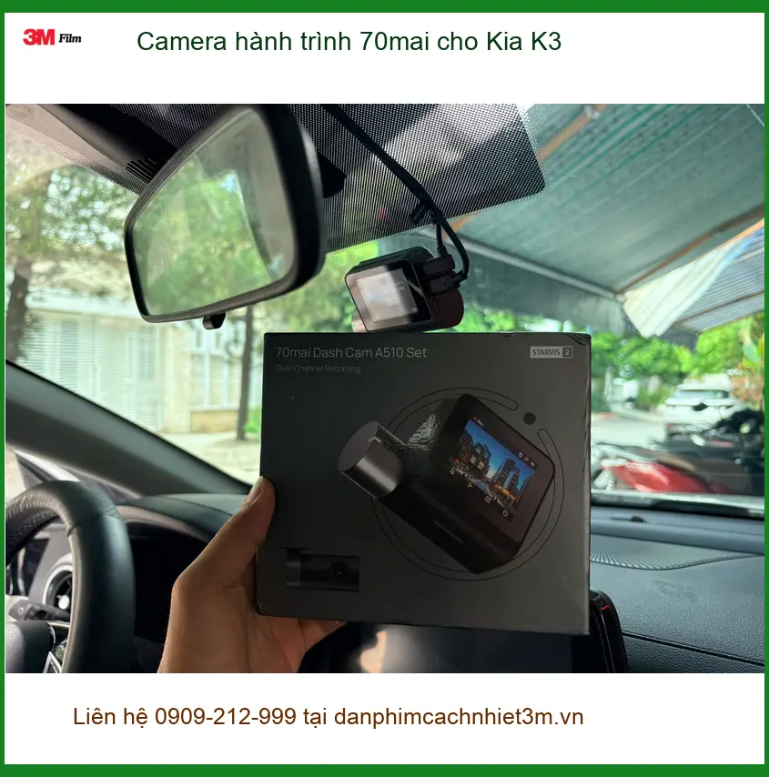 Anh Tùng lắp camera hành trình 70mai cho Kia K3 tại Quận 9